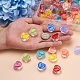 Craftdady 90Pcs 9 Colors Transparent Enamel Acrylic Beads(TACR-CD0001-06)-4