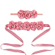 ceintures et bandeaux en chaîne de taille en polyester avec perles d'imitation(DIY-WH0308-150B)-1