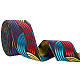 7m フラット刺繍ポリエステル リボン(OCOR-WH0003-011A)-1