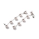 Aretes colgantes de cadena larga con cuentas de perlas de plástico redondas(STAS-D179-04P-03)-2