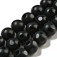 Brins de perles rondes en onyx noir naturel(G-L271-02-10mm)-1