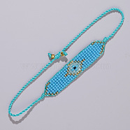 Bohemian Style Beaded Devil Eye Bracelet for Women, Imported from Source.(VM6183-4)