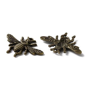 Alloy Pendants, Bee, Antique Bronze, 23.5x32.5x3mm, Hole: 2mm