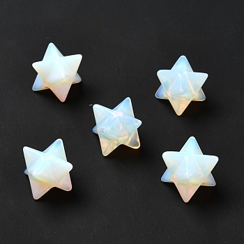 Opalite Beads, No Hole/Undrilled, Merkaba Star, 12.5~13x12.5~13x12.5~13mm