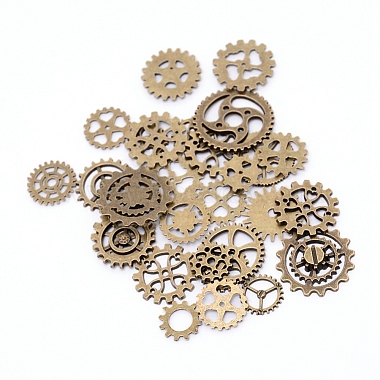 Antique Bronze Gear Alloy Cabochons