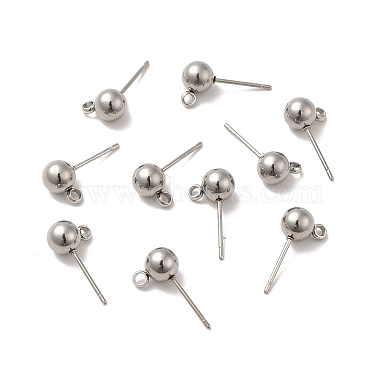 304 Stainless Steel Stud Earring Findings(STAS-E026-1)-3