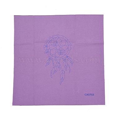 DIY Woven Net/Web with Feather Pattern Embroidery Kit(DIY-O021-17B)-4