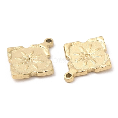 Ion Plating(IP) 316L Surgical Stainless Steel Pendant Rhinestone Settings(STAS-D078-12G)-3