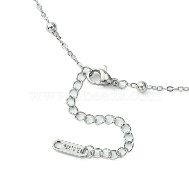 304 Stainless Steel Satellite Chain Necklace for Men Women(NJEW-YW0001-09)-2