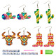 Kits de aretes con pintura de diamantes de vaquero boho diy(DIY-TA0006-21)-8