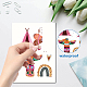 8 Sheets 8 Styles PVC Waterproof Wall Stickers(DIY-WH0345-076)-3