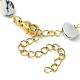 Natural Shell Nugget Beaded Chains Kids Bracelets(BJEW-JB09462-01)-3