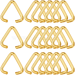 Iron Triangle Rings, Buckle Clasps, Fit For Top Drilled Beads, Webbing, Strapping Bags, Golden, 10x11.5x1.2mm, 300pcs(IFIN-SP0001-13C)