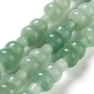Natural Green Aventurine Beads Strands, Gourd, 14.5~15x8~8.5mm, Hole: 1.2mm, about 13pcs/strand, 7.32~7.40 inch(18.6~18.8cm)(G-P528-G01-01)
