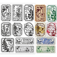 Custom PVC Plastic Clear Stamps, for DIY Scrapbooking, Photo Album Decorative, Cards Making, Plants Pattern, 160x110x3mm(DIY-WH0448-0013)