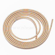 Steel Memory Wire, for Collar Necklace Making, Long-Lasting Plated, Necklace Wire, Light Gold, 12 Gauge, 2mm(TWIR-N003-004LG)