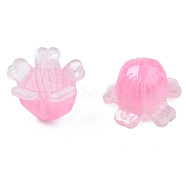 Plastic Beads, Flower, Pearl Pink, 15x13~15x11~12mm, Hole: 1.2mm(KY-N015-116A)