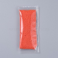 Decorative Moss Powder, for Terrariums, DIY Epoxy Resin Material Filling, Orange Red, Packing Bag: 125x60x8mm(X-DIY-E032-06P)