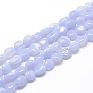 Natural Agate Beads Strands, Oval, 8~15x7~12x4~12mm, Hole: 1mm, about 30~45pcs/strand, 15.7 inch(G-R445-8x10-10)