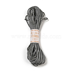 Polyester Embroidery Floss, Cross Stitch Threads, Gray, 2mm, 10m/bundle(OCOR-C005-B12)