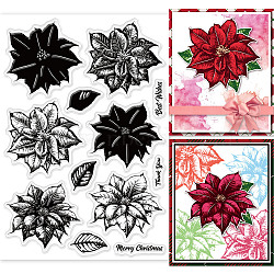 Custom PVC Plastic Clear Stamps, for DIY Scrapbooking, Photo Album Decorative, Cards Making, Flower Pattern, 160x110x3mm(DIY-WH0448-0055)
