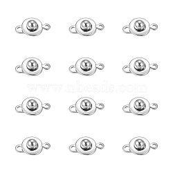 304 Stainless Steel Snap Clasps, Stainless Steel Color, 15.5x10x5mm, Hole: 1.5mm, 20pcs/box(STAS-UN0009-06P)