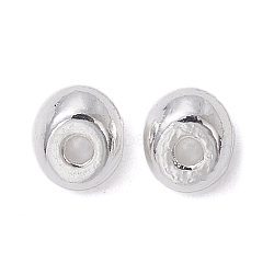 Alloy Spacer Beads, Long-Lasting Plated, Arc Shape, Silver, 5.5x5x3.5mm, Hole: 1.2mm(FIND-B029-06S)