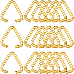 Iron Triangle Rings, Buckle Clasps, Fit For Top Drilled Beads, Webbing, Strapping Bags, Golden, 10x11.5x1.2mm, 300pcs(IFIN-SP0001-13C)