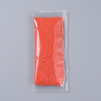 Decorative Moss Powder, for Terrariums, DIY Epoxy Resin Material Filling, Orange Red, Packing Bag: 125x60x8mm