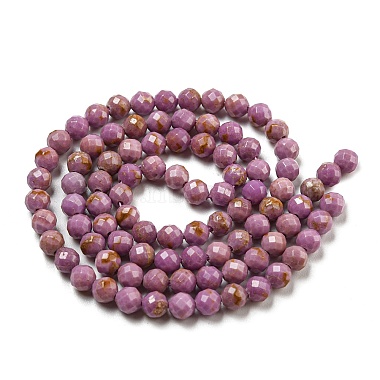 Natural Lepidolite/Purple Mica Stone Beads Strands(G-NH0011-A01-02)-3