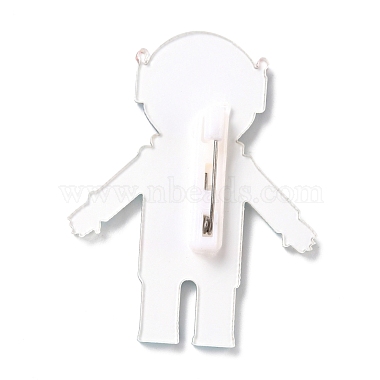 Astronaut Acrylic Safety Brooch(JEWB-D009-18P)-2