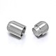 Barrel 304 Stainless Steel Magnetic Clasps with Glue-in Ends(X-STAS-D059-18B)-2