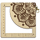 Wooden Square Frame Crochet Ruler(DIY-WH0537-007)-1