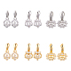 Brass Micro Pave Clear Cubic Zirconia Ice Pick Pinch Bails(ZIRC-CA0001-04)-1