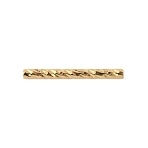 Brass Tube Beads, Textured, Golden, 15x1.5mm, Hole: 0.6mm(FIND-WH0110-156B)