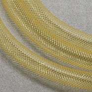 Plastic Net Thread Cord, Pale Goldenrod, 8mm, 30Yards(PNT-Q003-8mm-29)