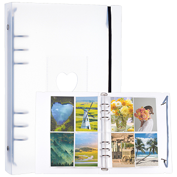 1Pc PP Plastic Storage Note Book, and 1 Set PP Plastic Storage Bags, Photo Display Supplies, Rectangle, Mixed Color, 26pcs/bag