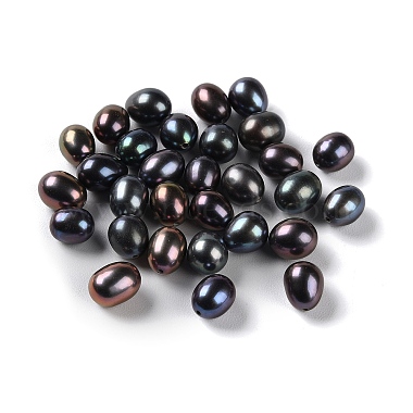 Black Rice Pearl Beads