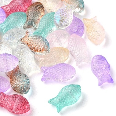35Pcs Transparent Spray Painted Glass Beads(GLAA-YW0001-69)-2