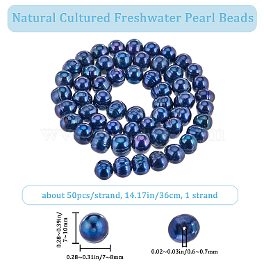 1 Strand Natural Cultured Freshwater Pearl Beads Strands(PEAR-BBC0001-20)-2