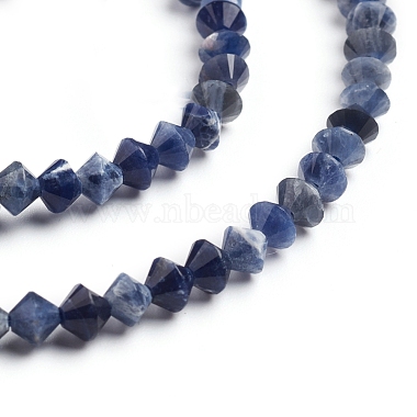 Natural Sodalite Beads Strands(G-E560-E01-4mm)-3