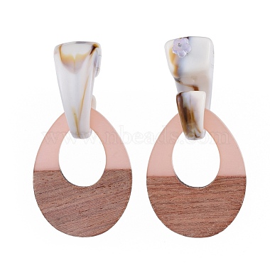 Resin & Wood Stud Earrings(EJEW-JE03482-02)-2