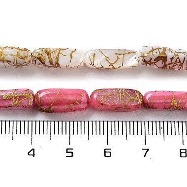 Natural Freshwater Shell Dyed Beads Strands(SHEL-D082-18A)-4