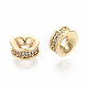 Brass Micro Pave Clear Cubic Zirconia Spacer Beads(KK-S360-028-NF)-3