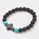 Synthetic Turquoise(Dyed) Beads Stretch Bracelets(BJEW-JB03710-01)-1