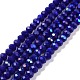 Electroplate Opaque Solid Color Glass Beads Strands(X1-EGLA-A034-P8mm-L12)-1