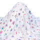 Snowflake Pattern Polyester Lace Fabic(DIY-WH0061-020C)-1