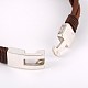 Bracelets à rangs multiples avec cordon en cuir de vachette(BJEW-JB01734)-4
