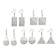 304 boucles d'oreilles pendantes à géométrie en acier inoxydable(EJEW-JE05565-02)-1