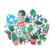 Colorful Cartoon Stickers, Vinyl Waterproof Decals, for Water Bottles Laptop Phone Skateboard Decoration, Cactus Pattern, 5.1x2.8x0.02cm, 45pcs/bag(DIY-A025-05)